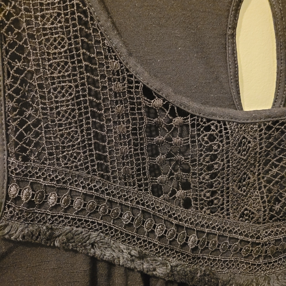 Lane Bryant Black Sleeveless Blouse